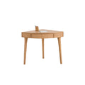 Corner Table for Living Room in Natural Wood - 60 x 60 x 75