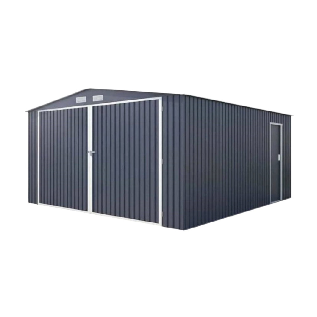 Metal Storage Shed for Garden Use in Galvanized Steel - 300 x 200 x 220