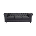 Chesterfield canapé en cuir pour salon - 190 x 85 x 70